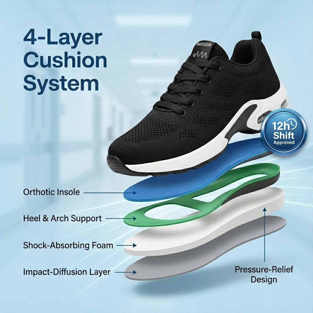 SF | Survive Your Shift: Ortho Pro Shoes for Foot, Knee, and Back Health (UNISEX)